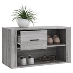 Skoskap Grå Sonoma 80X35X45 Cm Konstruert Tre