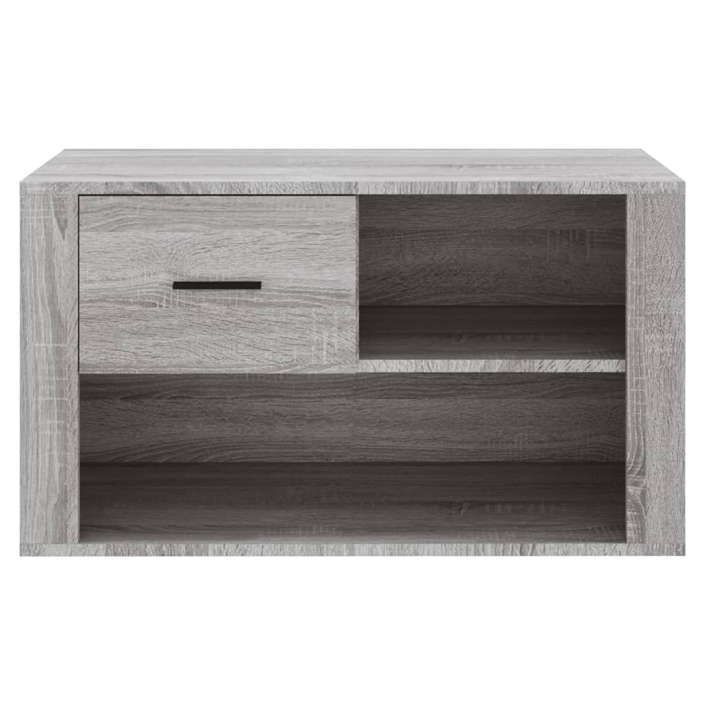 Skoskap Grå Sonoma 80X35X45 Cm Konstruert Tre
