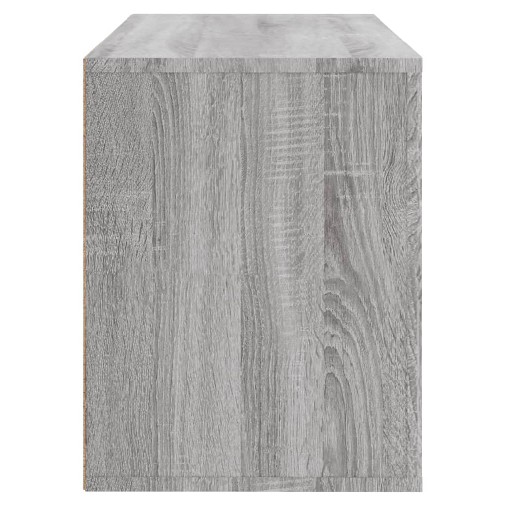 Skoskap Grå Sonoma 80X35X45 Cm Konstruert Tre