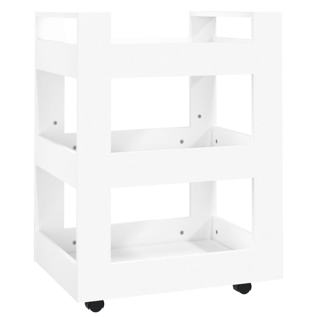 Kjøkkentralle Hvit 60X45X80 Cm Konstruert Tre