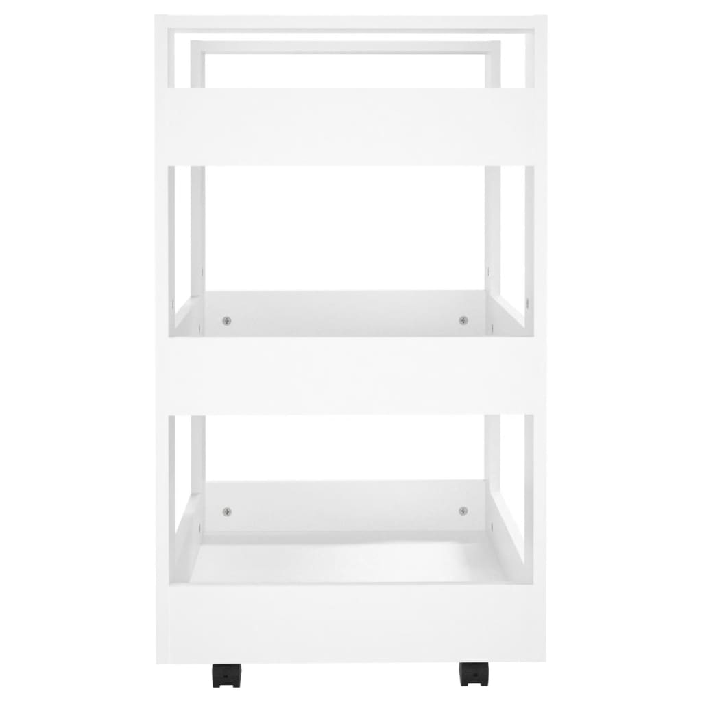 Kjøkkentralle Hvit 60X45X80 Cm Konstruert Tre