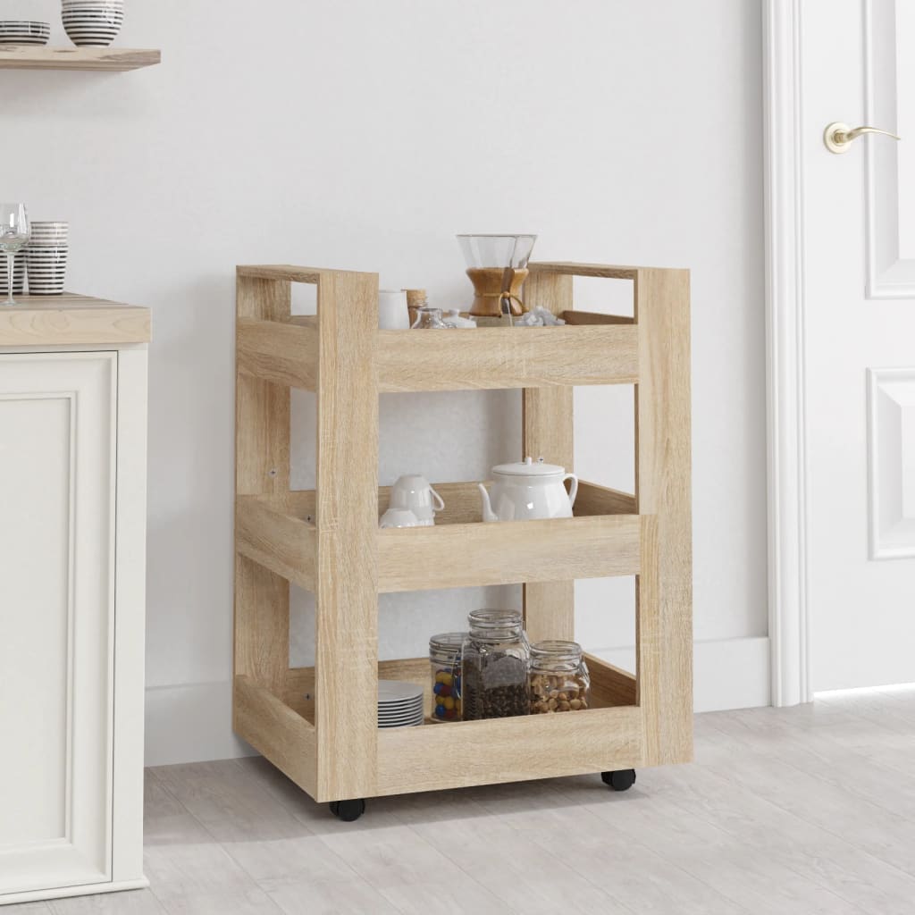 Kjøkkentralle Sonoma Eik 60X45X80 Cm Konstruert Tre