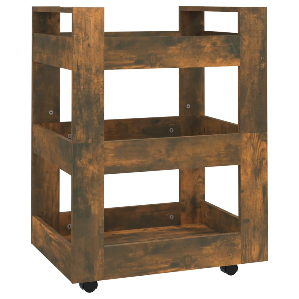 Kjøkkentralle Røkt Eik 60X45X80 Cm Konstruert Tre