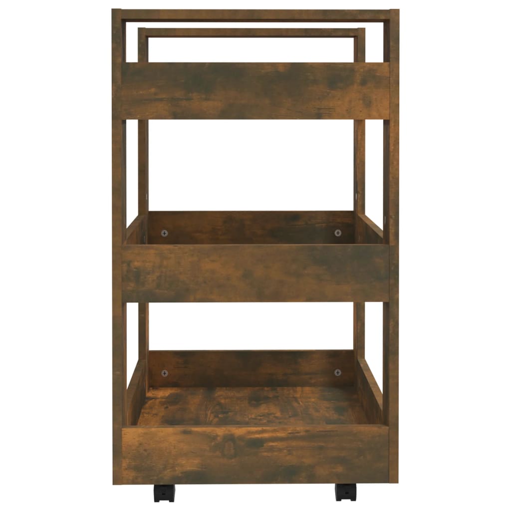 Kjøkkentralle Røkt Eik 60X45X80 Cm Konstruert Tre