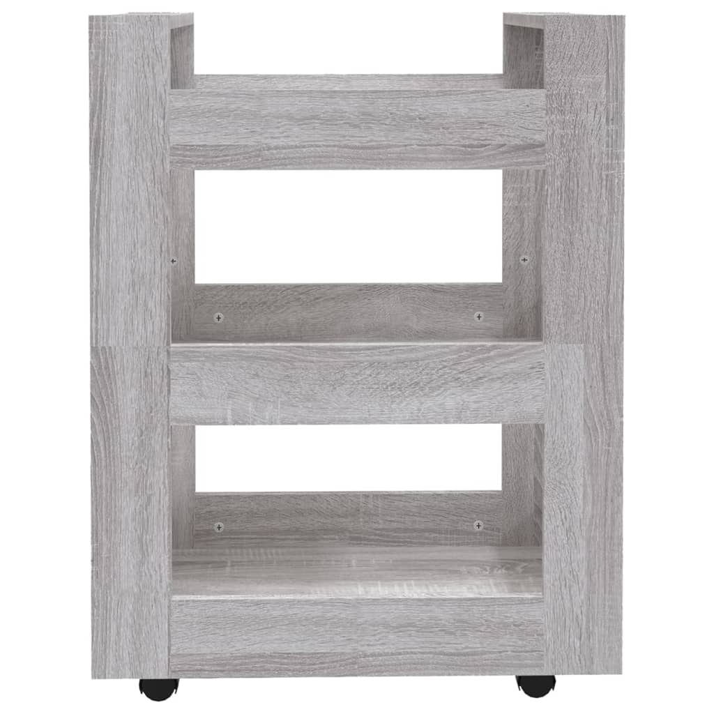Kjøkkentralle Grå Sonoma 60X45X80 Cm Konstruert Tre