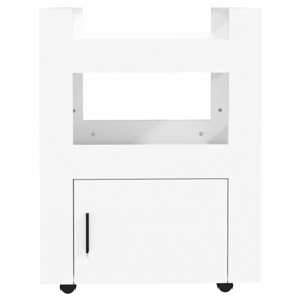 Kjøkkentralle Hvit 60X45X80 Cm Konstruert Tre