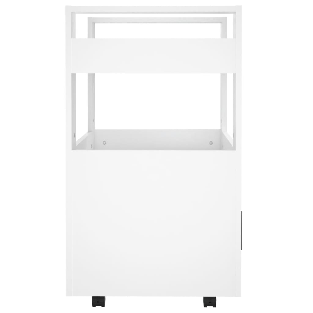 Kjøkkentralle Hvit 60X45X80 Cm Konstruert Tre
