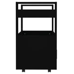 Kjøkkentralle Svart 60X45X80 Cm Konstruert Tre