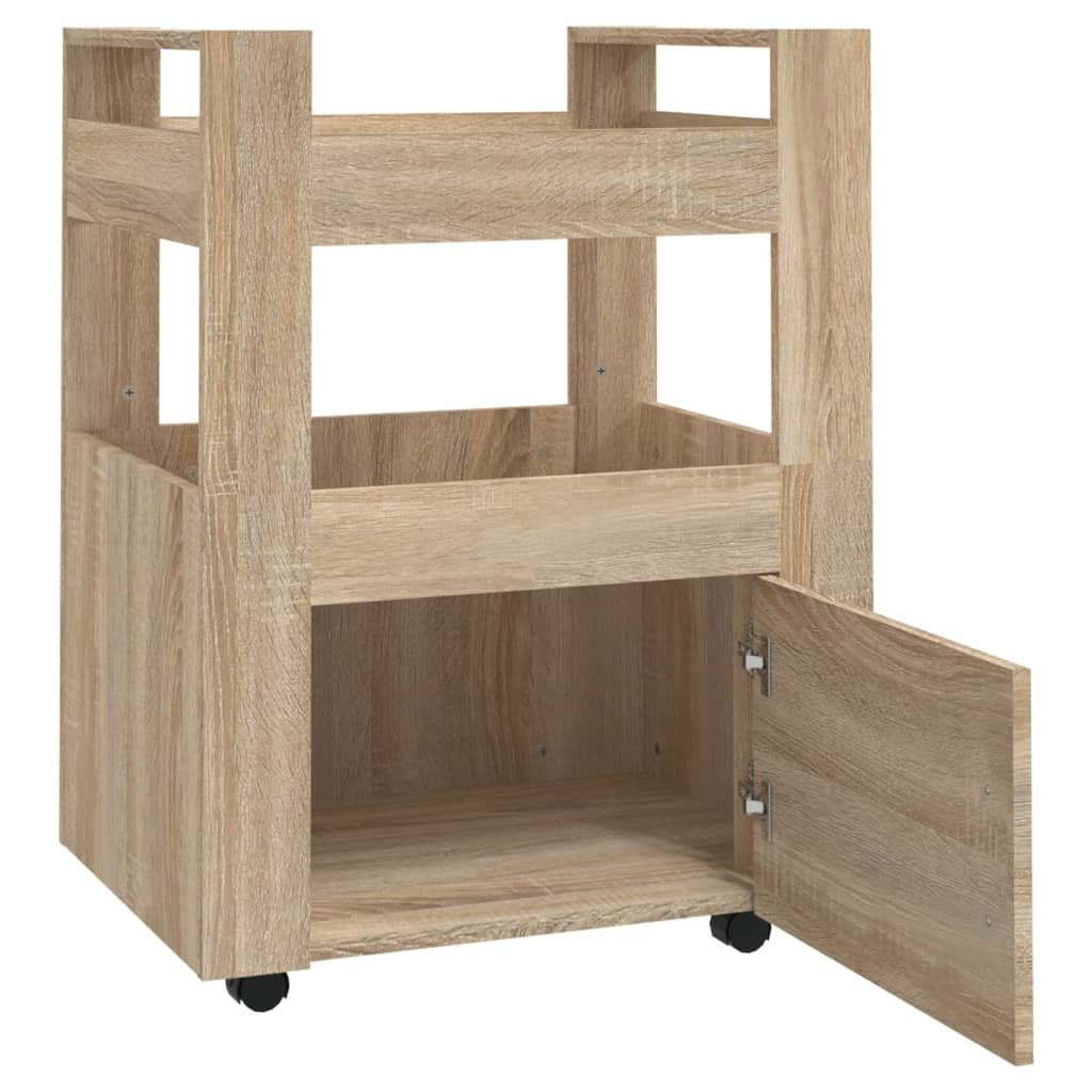 Kjøkkentralle Sonoma Eik 60X45X80 Cm Konstruert Tre