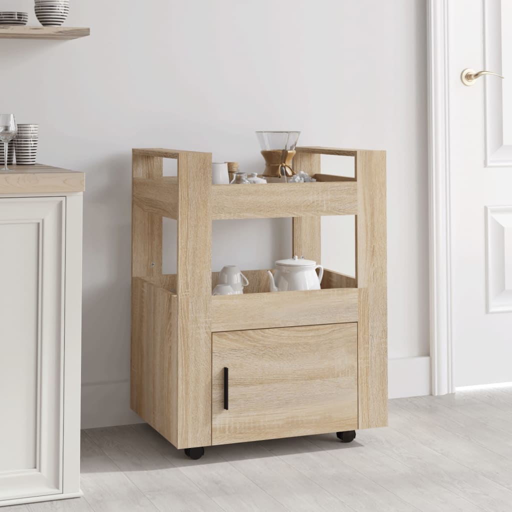Kjøkkentralle Sonoma Eik 60X45X80 Cm Konstruert Tre