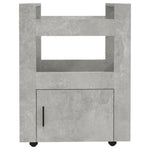 Kjøkkentralle Betonggrå 60X45X80 Cm Konstruert Tre