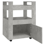 Kjøkkentralle Betonggrå 60X45X80 Cm Konstruert Tre