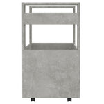 Kjøkkentralle Betonggrå 60X45X80 Cm Konstruert Tre
