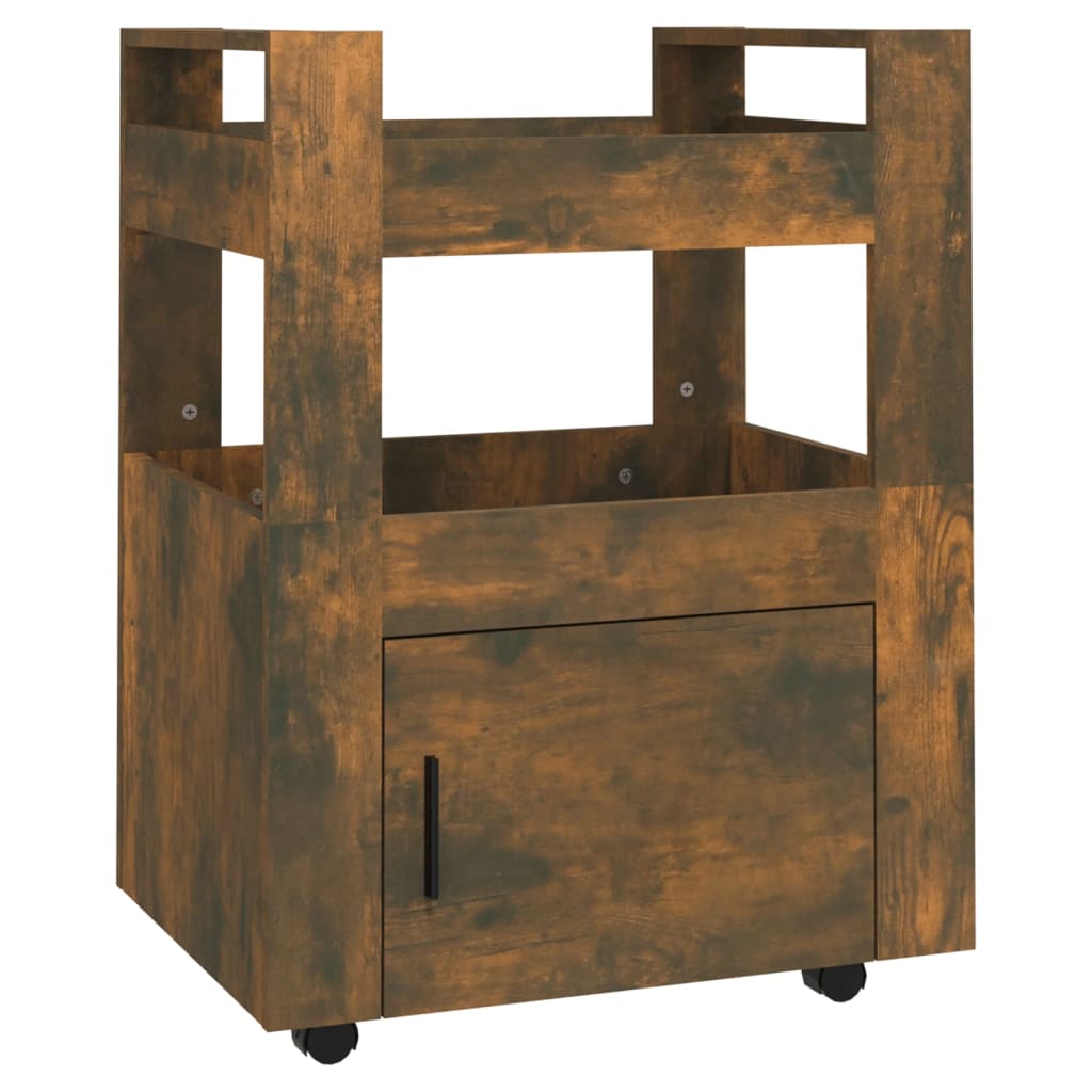 Kjøkkentralle Røkt Eik 60X45X80 Cm Konstruert Tre