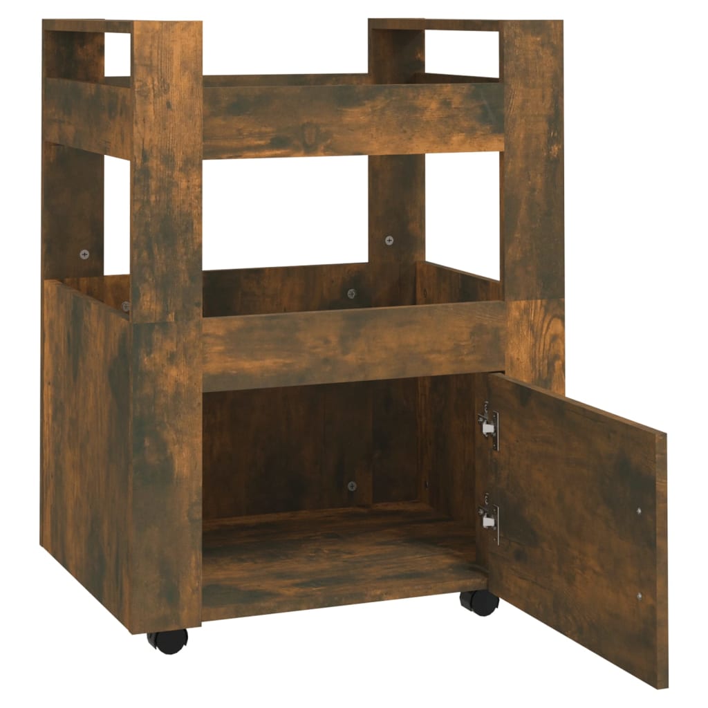 Kjøkkentralle Røkt Eik 60X45X80 Cm Konstruert Tre