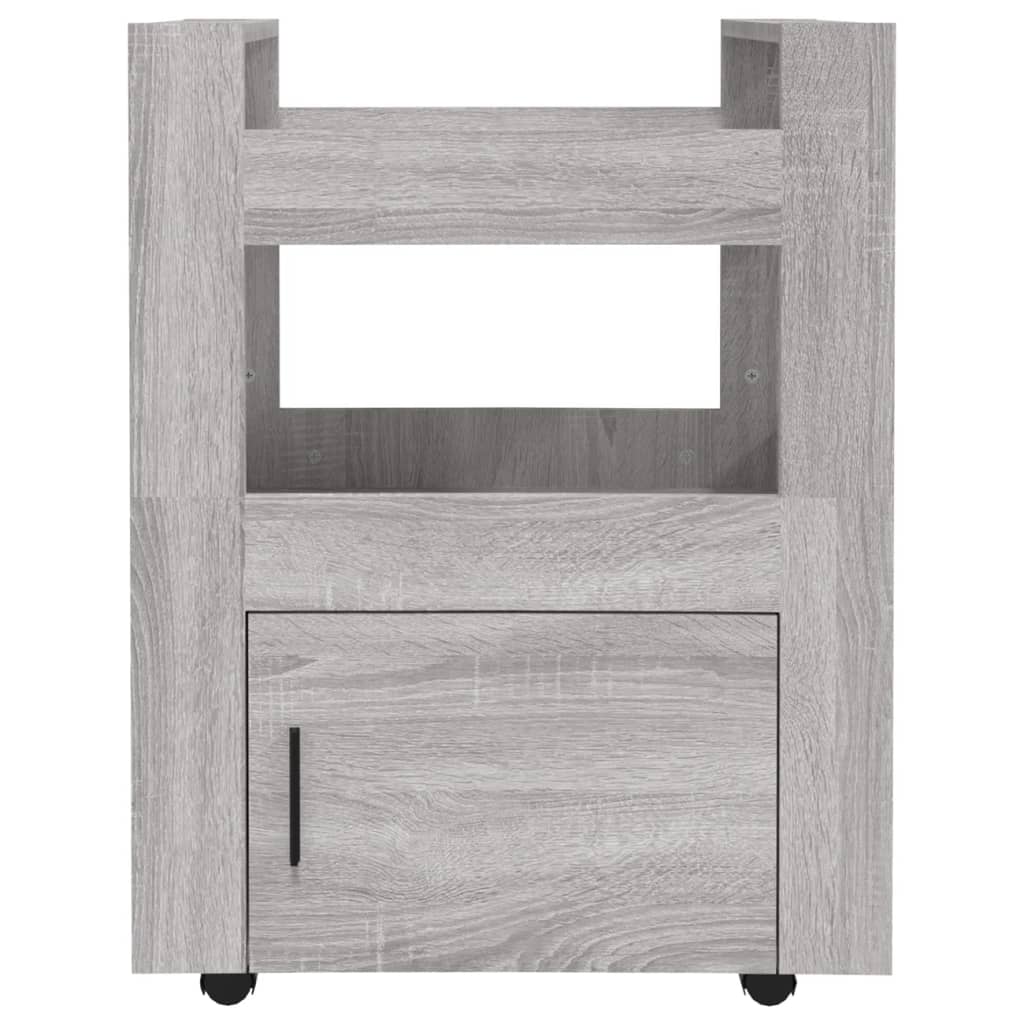 Kjøkkentralle Grå Sonoma 60X45X80 Cm Konstruert Tre