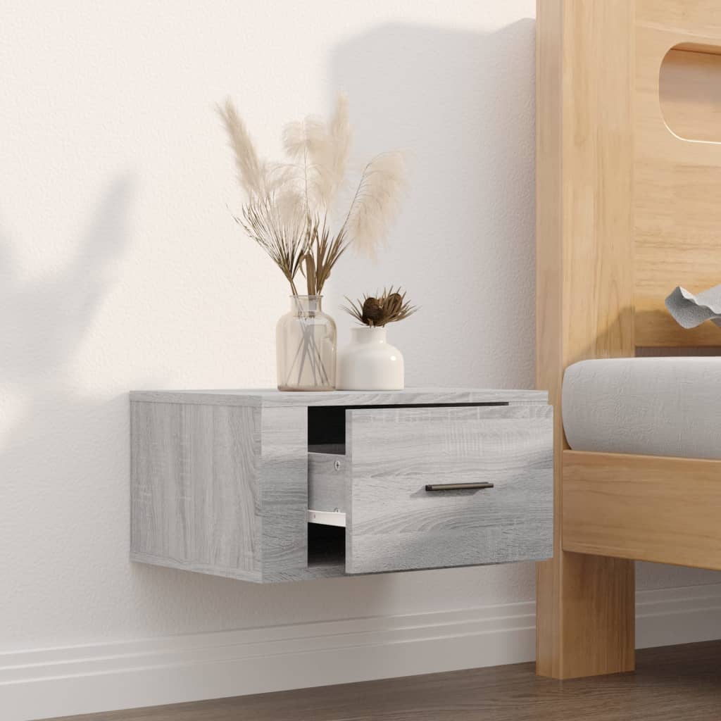 Veggmontert Nattbord Sonoma Oak 50X36X25 Cm