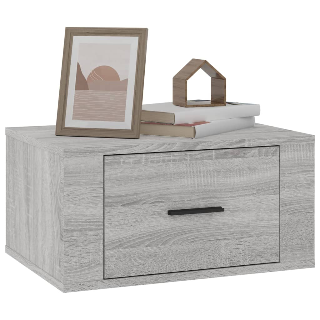 Veggmontert Nattbord Sonoma Oak 50X36X25 Cm