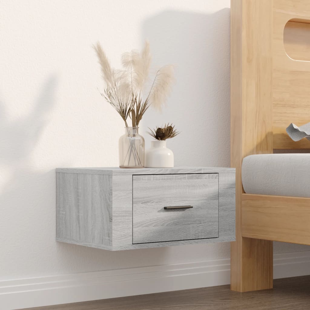 Veggmontert Nattbord Sonoma Oak 50X36X25 Cm