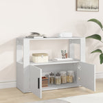 Skjenk Hvit 80X30X60 Cm Konstruert Tre