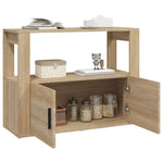Skjenk Sonoma Eik 80X30X60 Cm Konstruert Tre