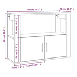 Skjenk Sonoma Eik 80X30X60 Cm Konstruert Tre