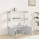 Skjenk Hvit 80X30X90 Cm Konstruert Tre