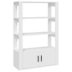 Skjenk Hvit 80X30X119,5 Cm Konstruert Tre