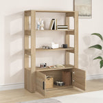 Skjenk Sonoma Eik 80X30X119,5 Cm Konstruert Tre
