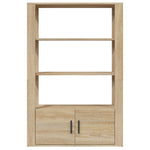 Skjenk Sonoma Eik 80X30X119,5 Cm Konstruert Tre