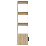 Skjenk Sonoma Eik 80X30X119,5 Cm Konstruert Tre