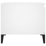 Salongbord Hvit 100X50X45 Cm Konstruert Tre