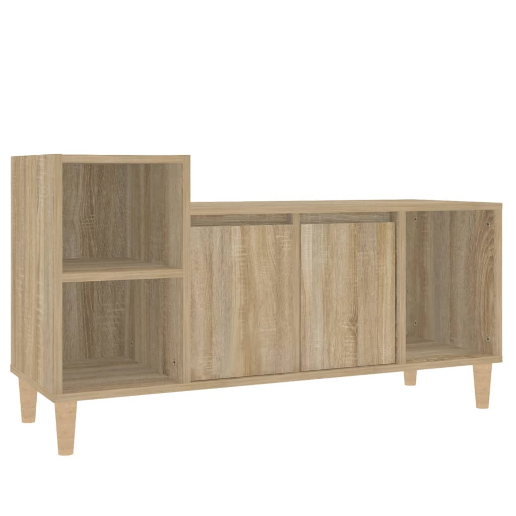 Tv-Benk Sonoma Eik 100X35X55 Cm Konstruert Tre