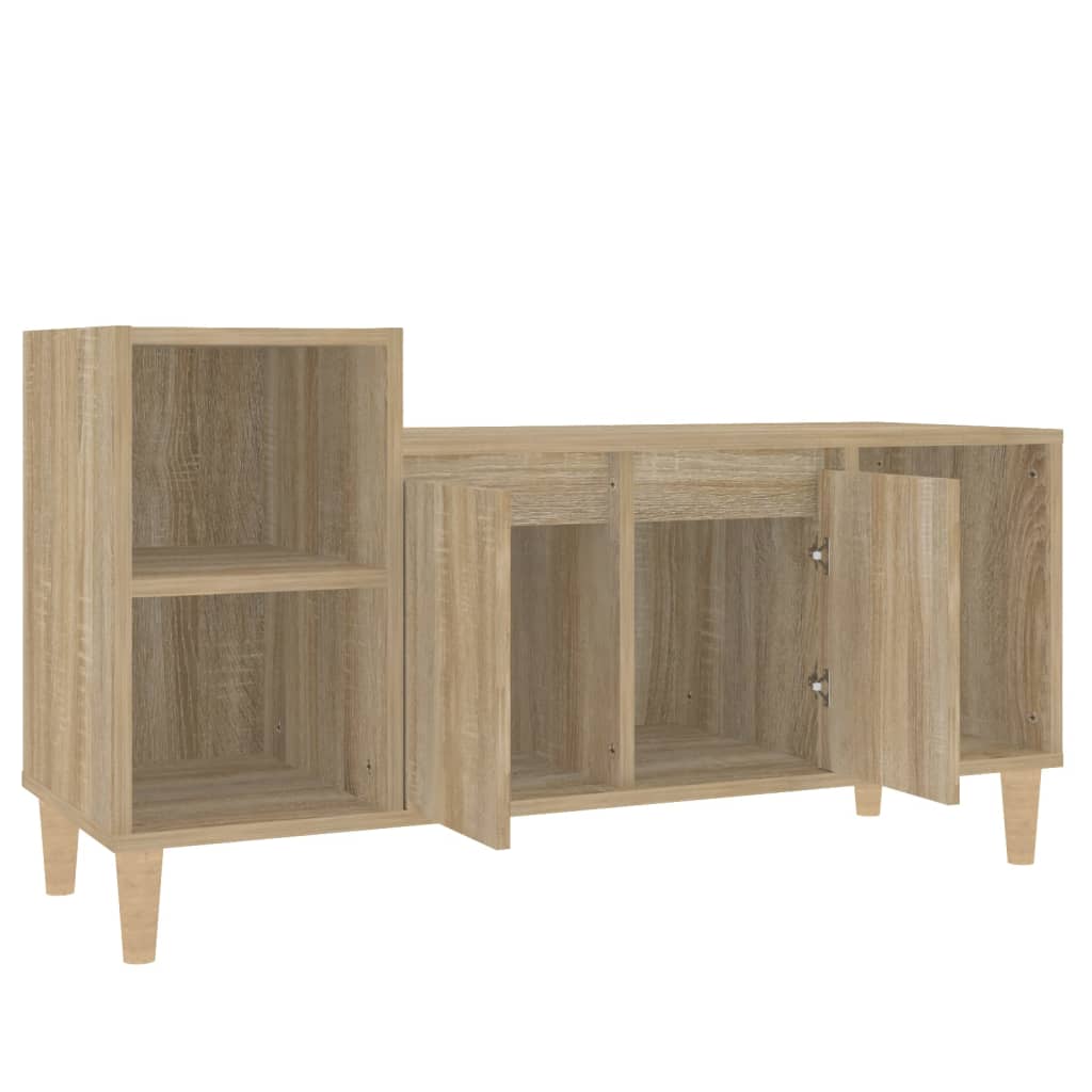 Tv-Benk Sonoma Eik 100X35X55 Cm Konstruert Tre