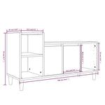 Tv-Benk Sonoma Eik 100X35X55 Cm Konstruert Tre