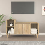 Tv-Benk Sonoma Eik 100X35X55 Cm Konstruert Tre