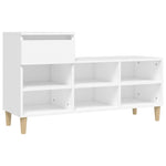 Skoskap Hvit 102X36X60 Cm Konstruert Tre
