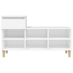 Skoskap Hvit 102X36X60 Cm Konstruert Tre