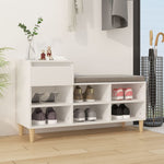 Skoskap Hvit 102X36X60 Cm Konstruert Tre