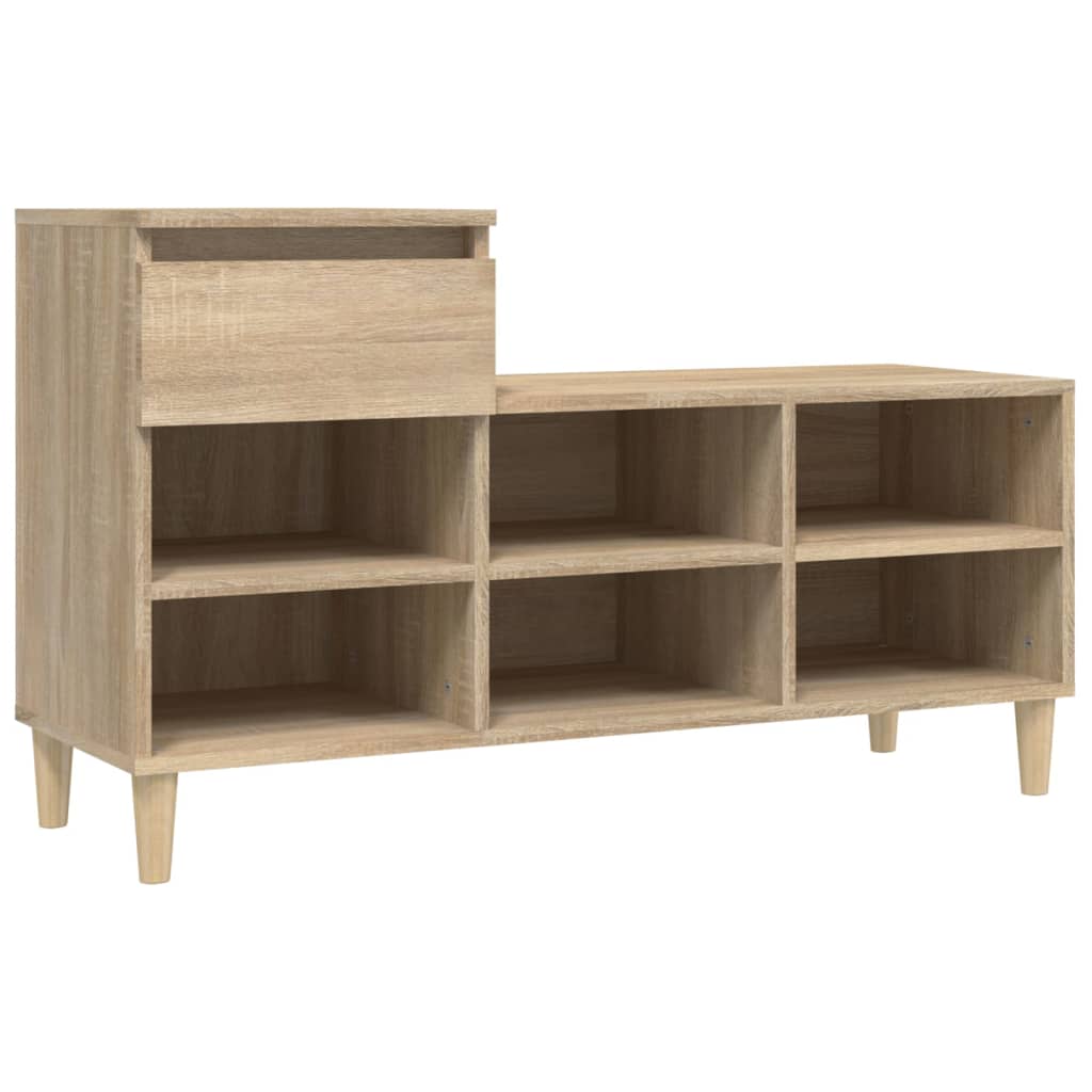 Skoskap Sonoma Eik 102X36X60 Cm Konstruert Tre