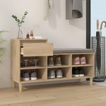 Skoskap Sonoma Eik 102X36X60 Cm Konstruert Tre