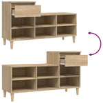 Skoskap Sonoma Eik 102X36X60 Cm Konstruert Tre