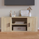 Tv-Benk Sonoma Eik 100X35X40 Cm Konstruert Tre