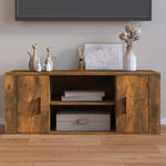 Tv-Benk Røkt Eik 100X35X40 Cm Konstruert Tre