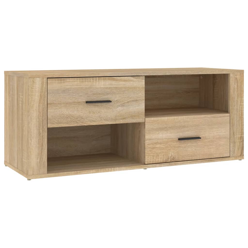 Tv-Benk Sonoma Eik 100X35X40 Cm Konstruert Tre