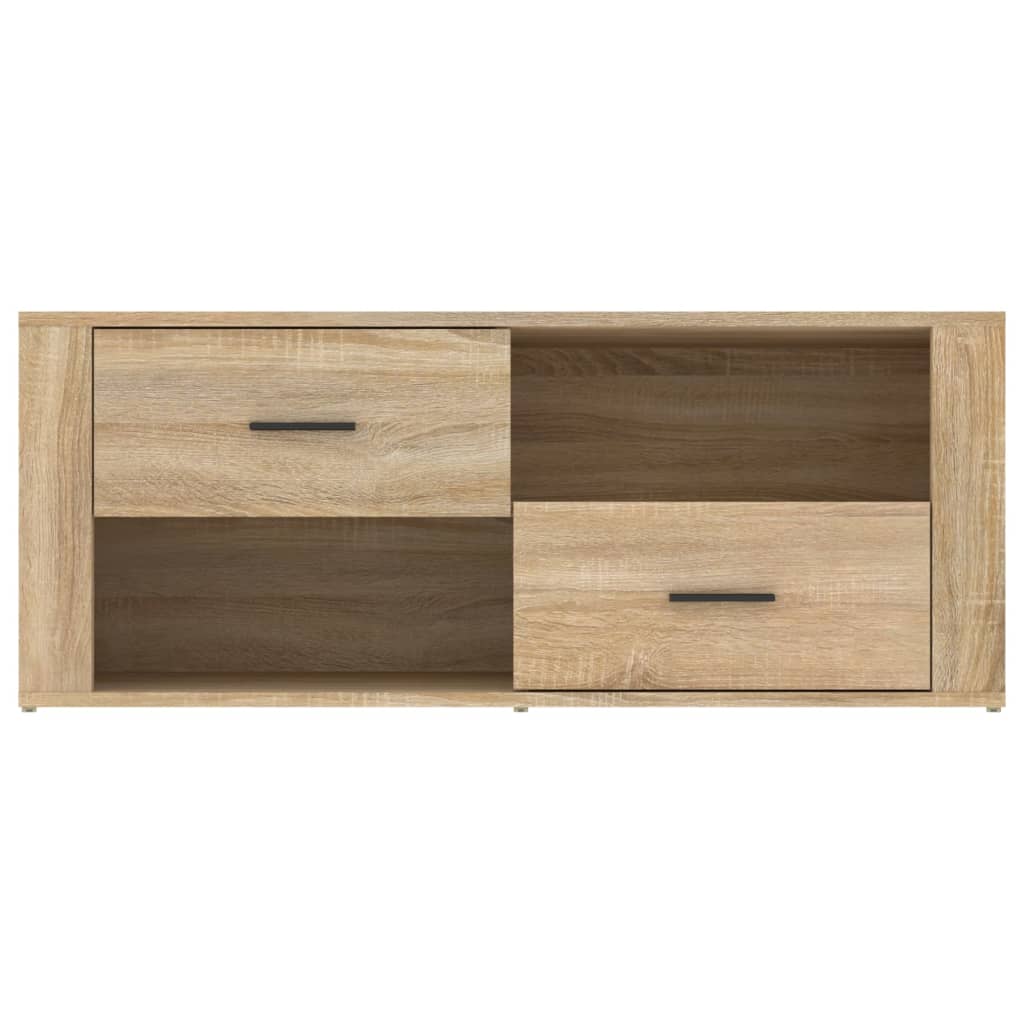 Tv-Benk Sonoma Eik 100X35X40 Cm Konstruert Tre