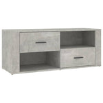 Tv-Benk Betonggrå 100X35X40 Cm Konstruert Tre