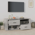 Tv-Benk Betonggrå 100X35X40 Cm Konstruert Tre