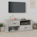 Tv-Benk Betonggrå 100X35X40 Cm Konstruert Tre