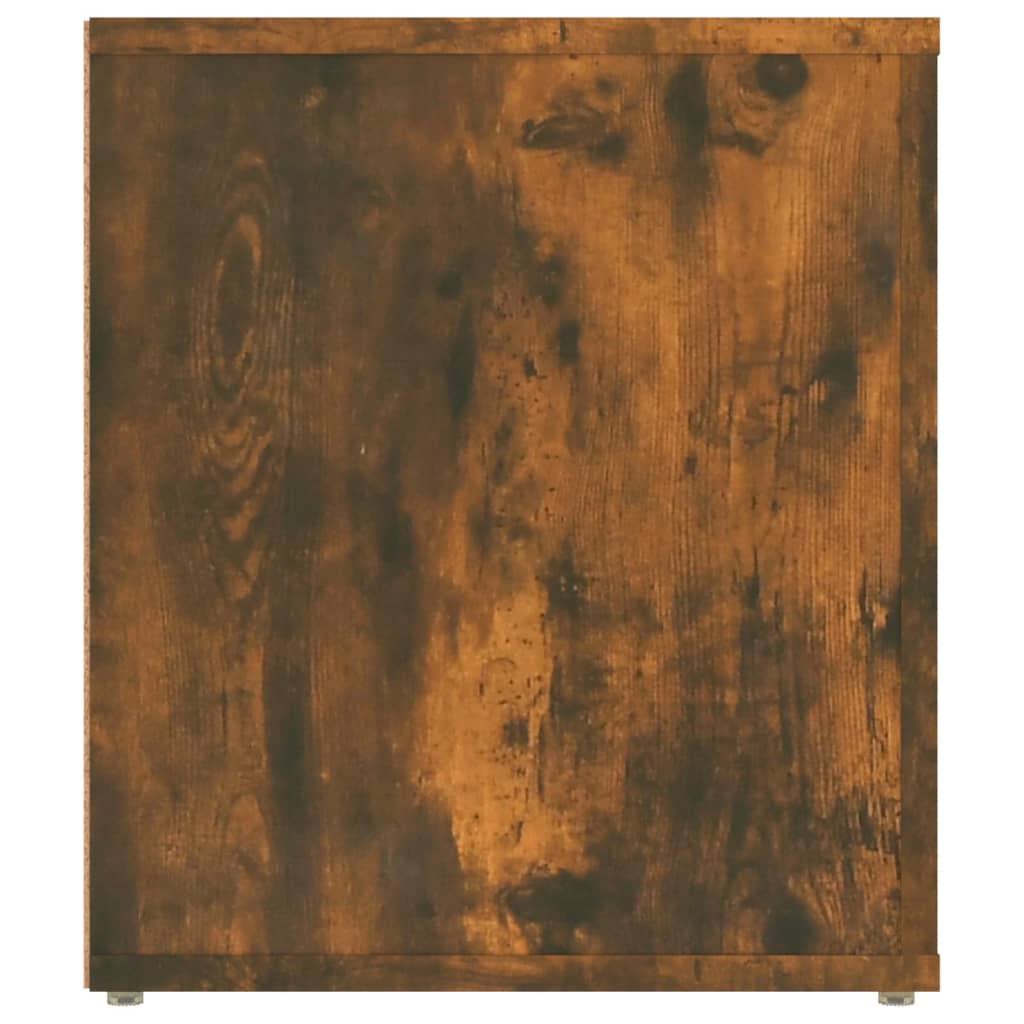 Tv-Benk Røkt Eik 100X35X40 Cm Konstruert Tre